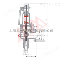 A68Y弹簧式安全阀上海五岳泵阀制造